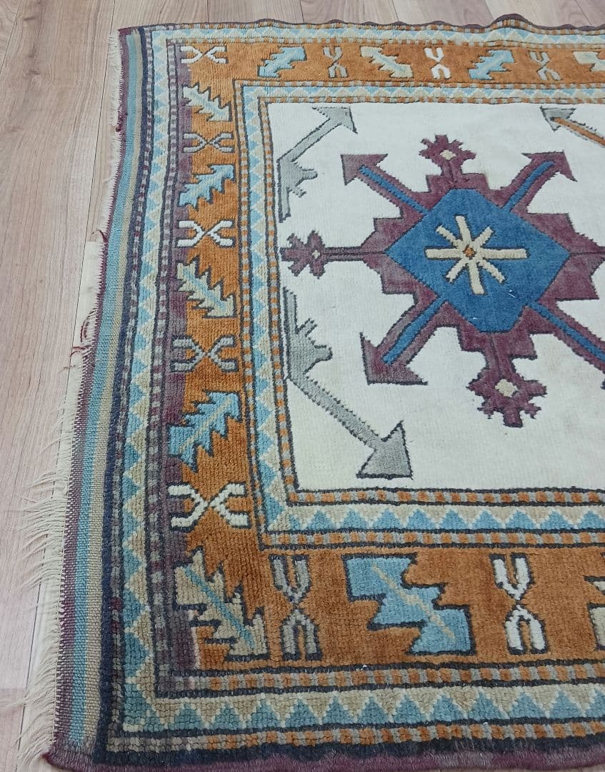 専用Y3049 トルコ絨毯 キリム ウール 手織り ラグマット 167×123㎝