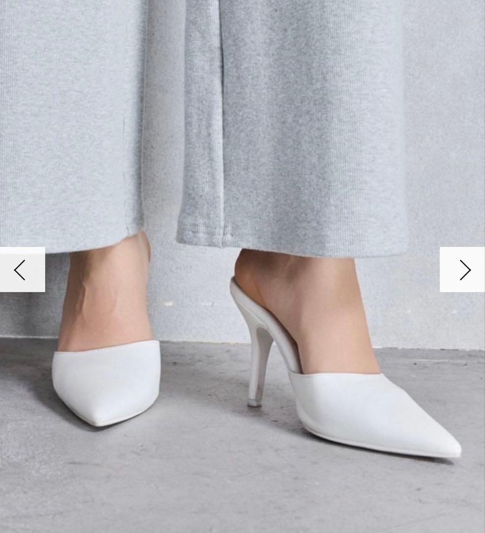 GYDA ポインテッドミュール　ホワイト