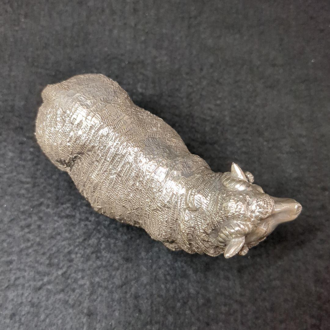 蝋型師 　大森孝志作　 銀製「薫風」羊　ひつじ１個　重量約４５０グラム