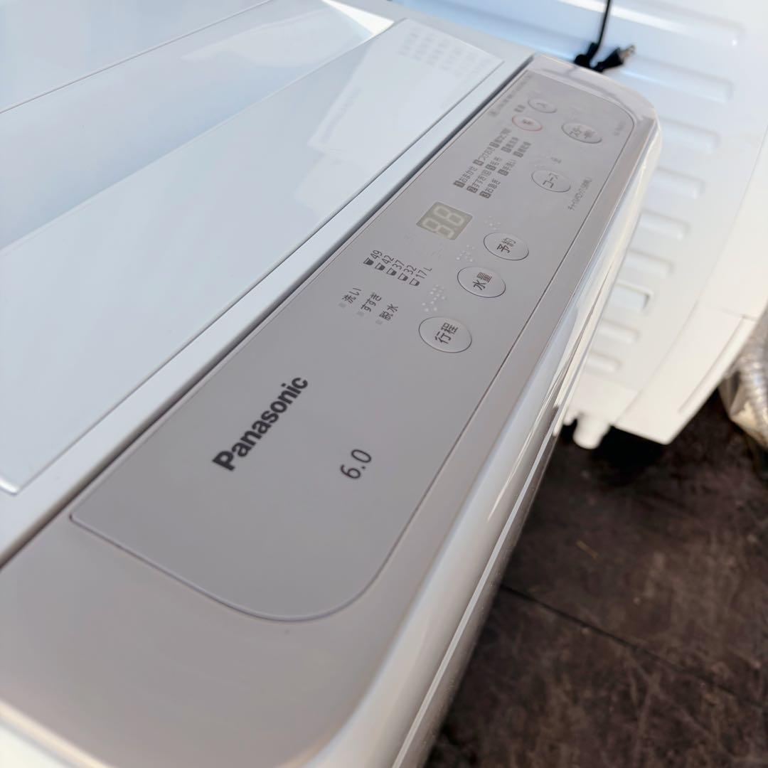 72運搬取付無料！ニュアンスベージュ純正Panaso静音清潔洗濯機！完動品超美品