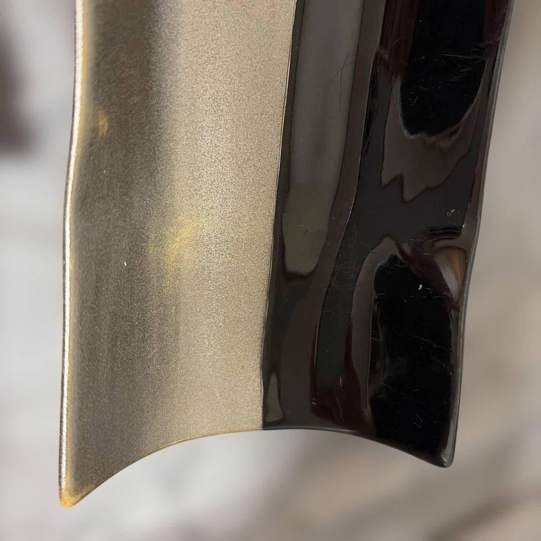 【有田焼】銀と黒の長皿　2枚