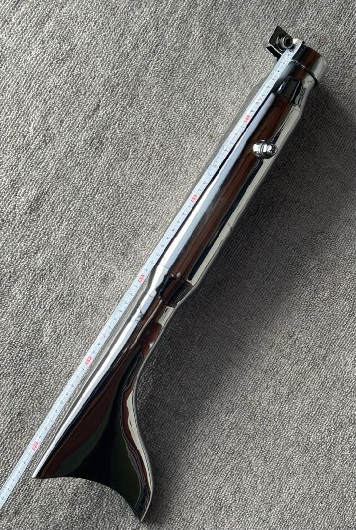 ハーレーダビッドソン　フィッシュテールマフラー テールパイプ クローム