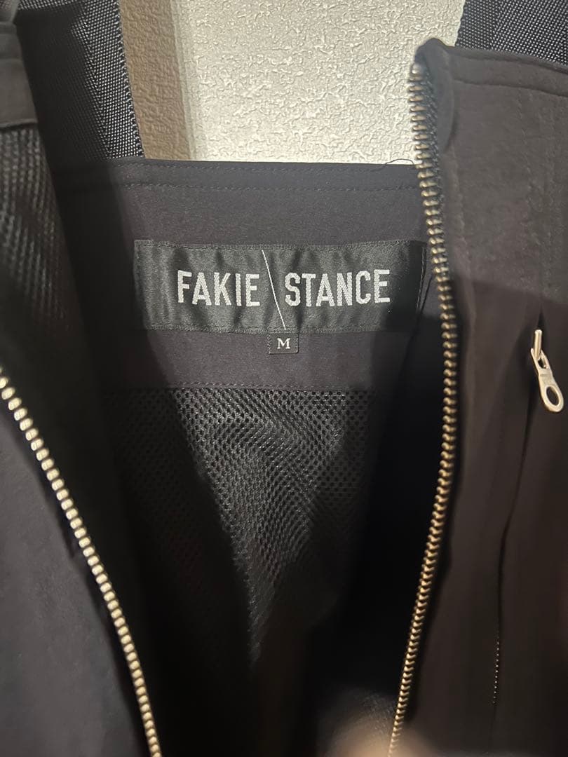 FAKIE STANCE ブラックオーバーオール M フェイキースタンス
