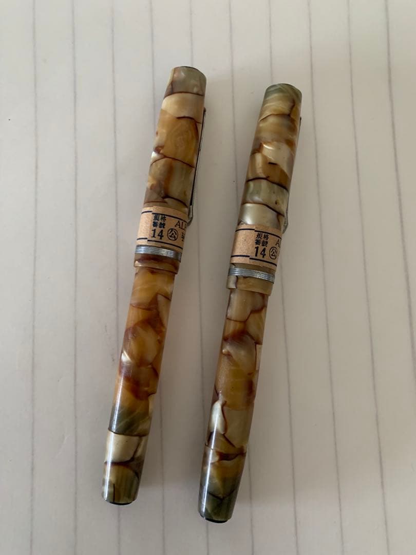 【昭和初】プラチナ万年筆 2本セット／未使用品