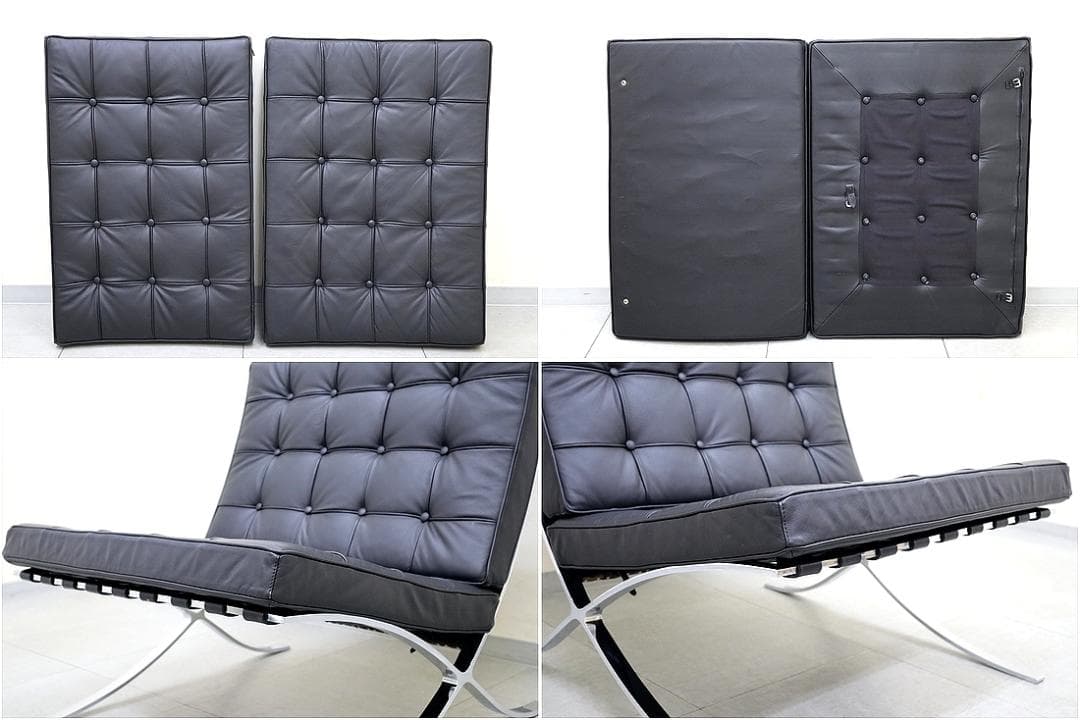 バルセロナチェア 本革 1P 1人掛け ソファ ラウンジ チェア リプロダクト