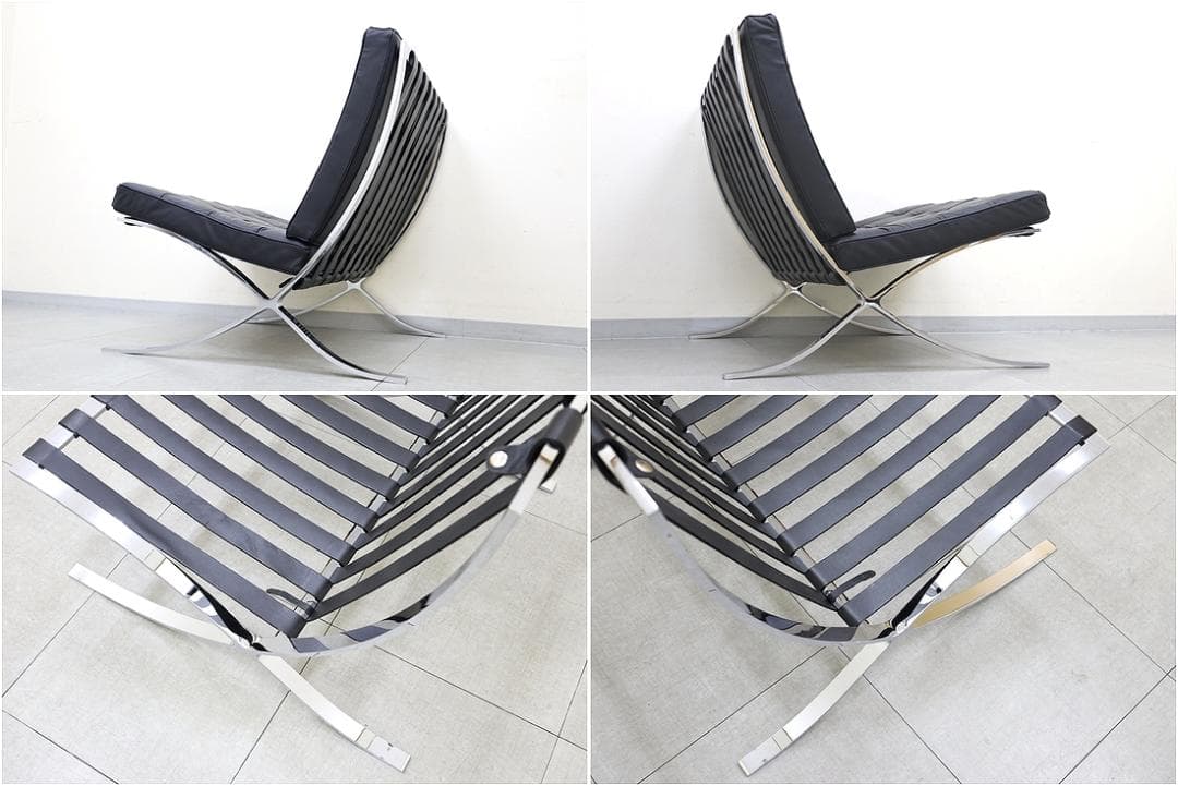 バルセロナチェア 本革 1P 1人掛け ソファ ラウンジ チェア リプロダクト