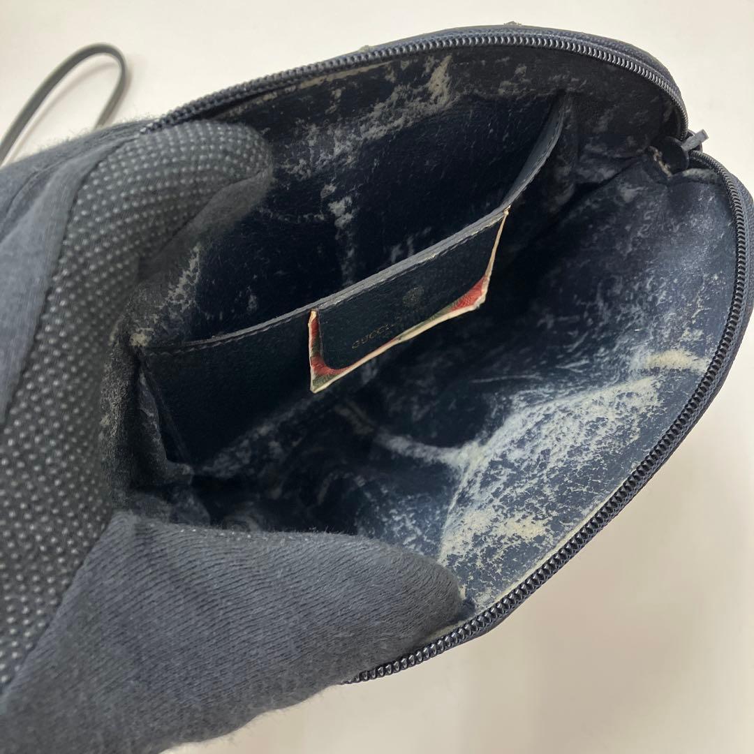 GUCCI オールドグッチ　シェリーラインレザーショルダーバッグ