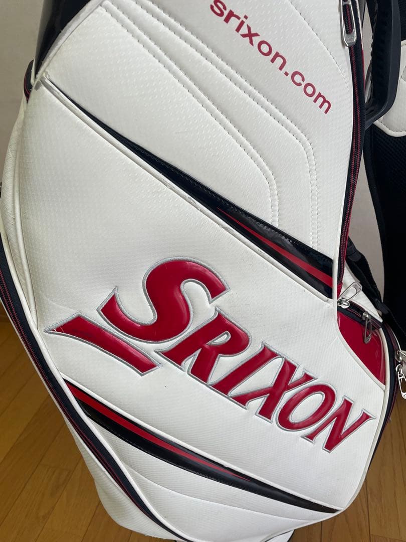 Srixon キャディバッグ　ホワイト/レッド