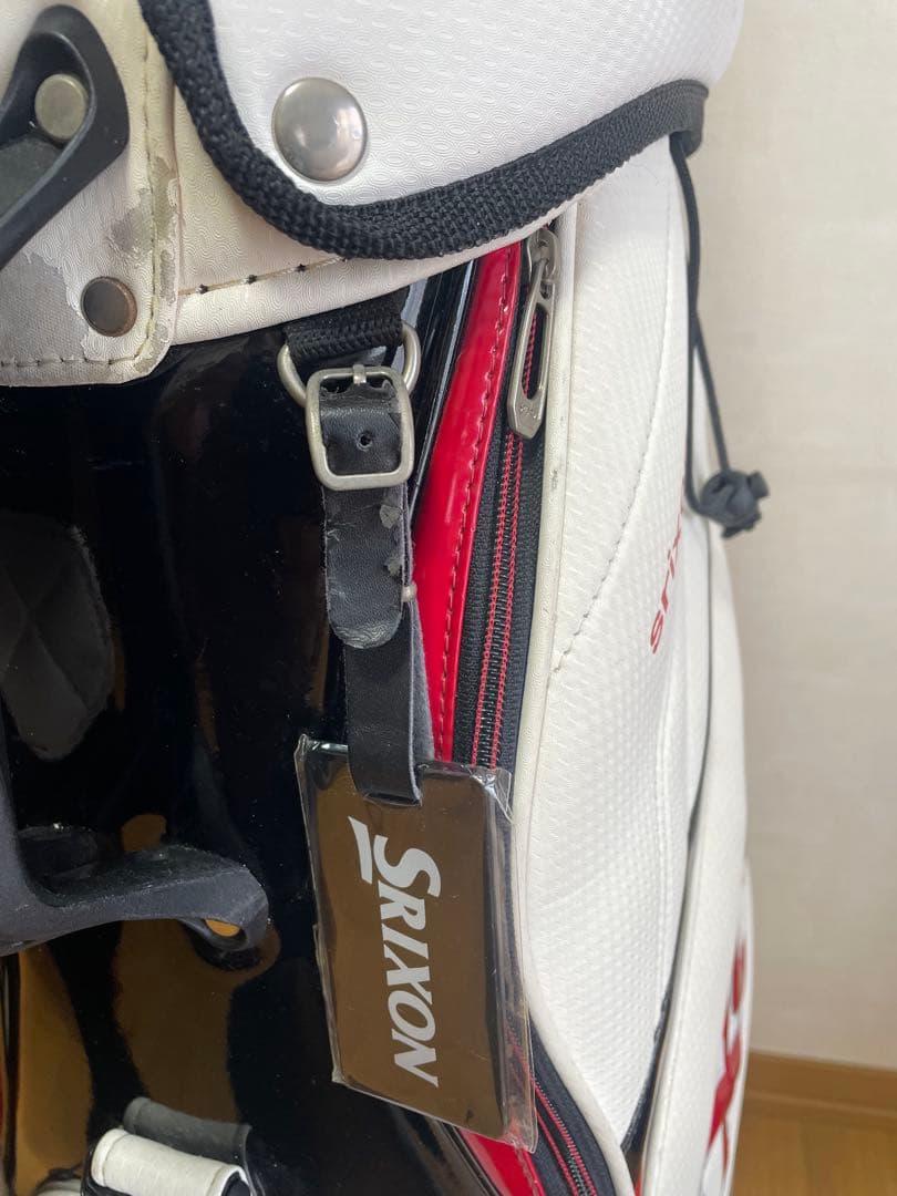 Srixon キャディバッグ　ホワイト/レッド