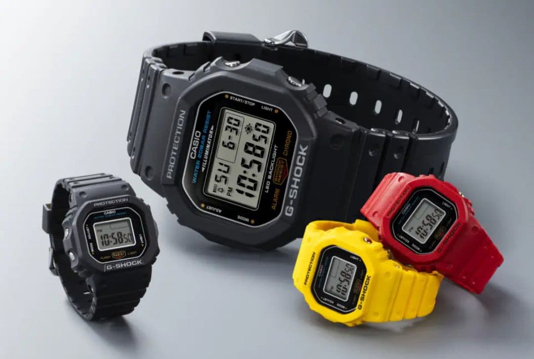G-SHOCK DWN-5600-4JR　赤　2025.11購入