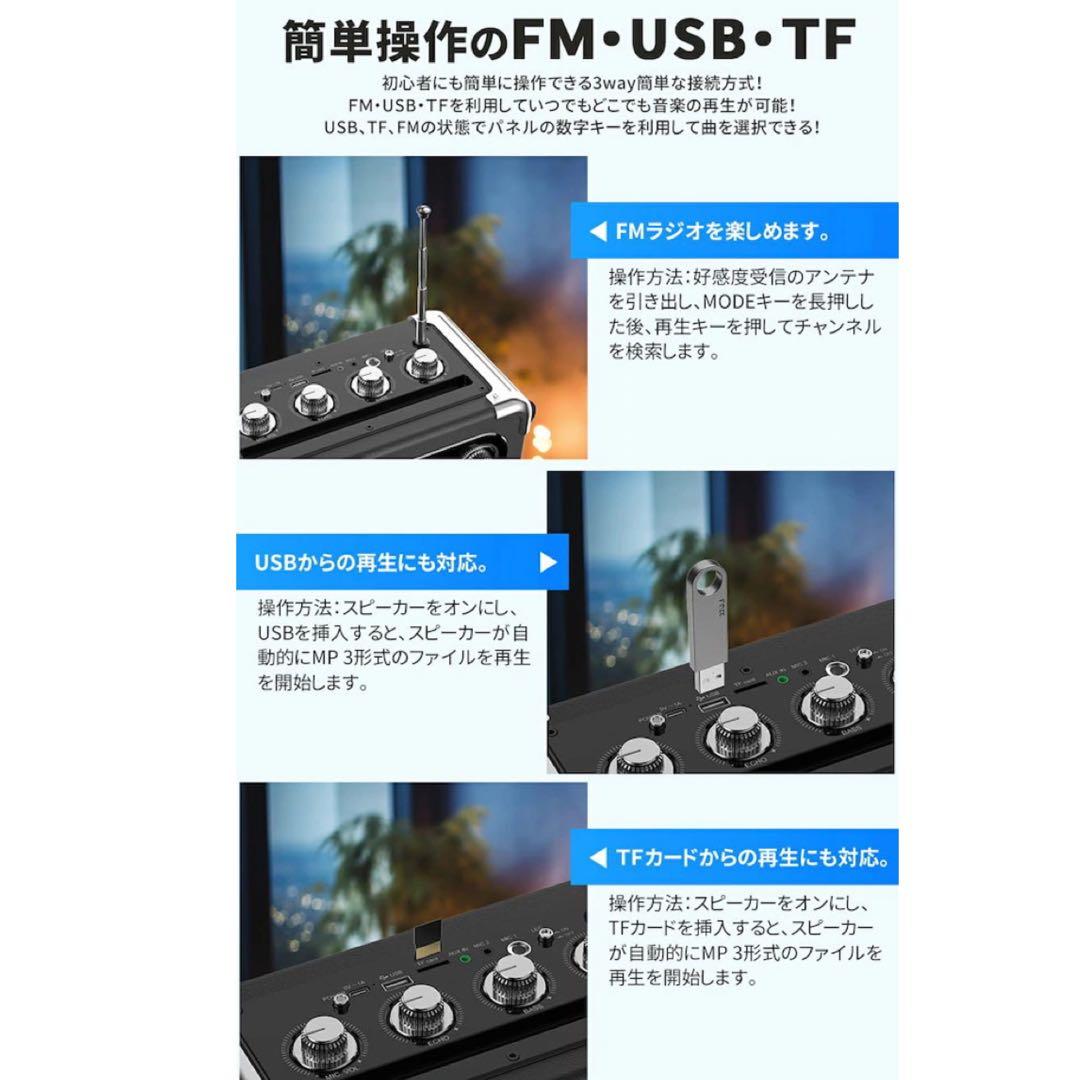 ⭕️カラオケ スピーカーセット⭕️ワイヤレスマイク2本 拡声器 Bluetooth