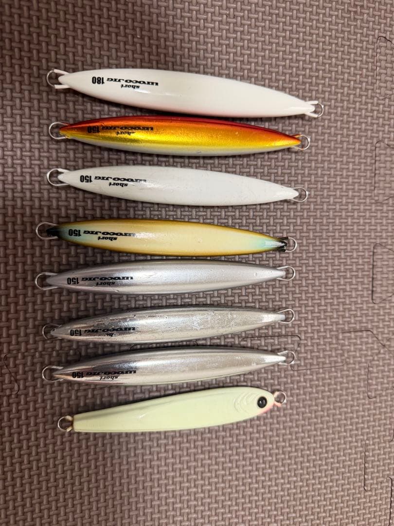 ウロコジグショート180g 1本 150g6本　TGベイト180g1本　セット