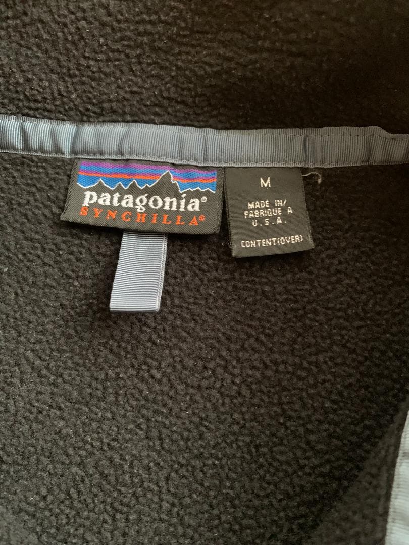 【M】Patagonia 01年 シンチラ スナップT ブラック USA製