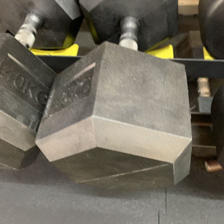 ヘックス  ラバーダンベル　　37.5kg2個