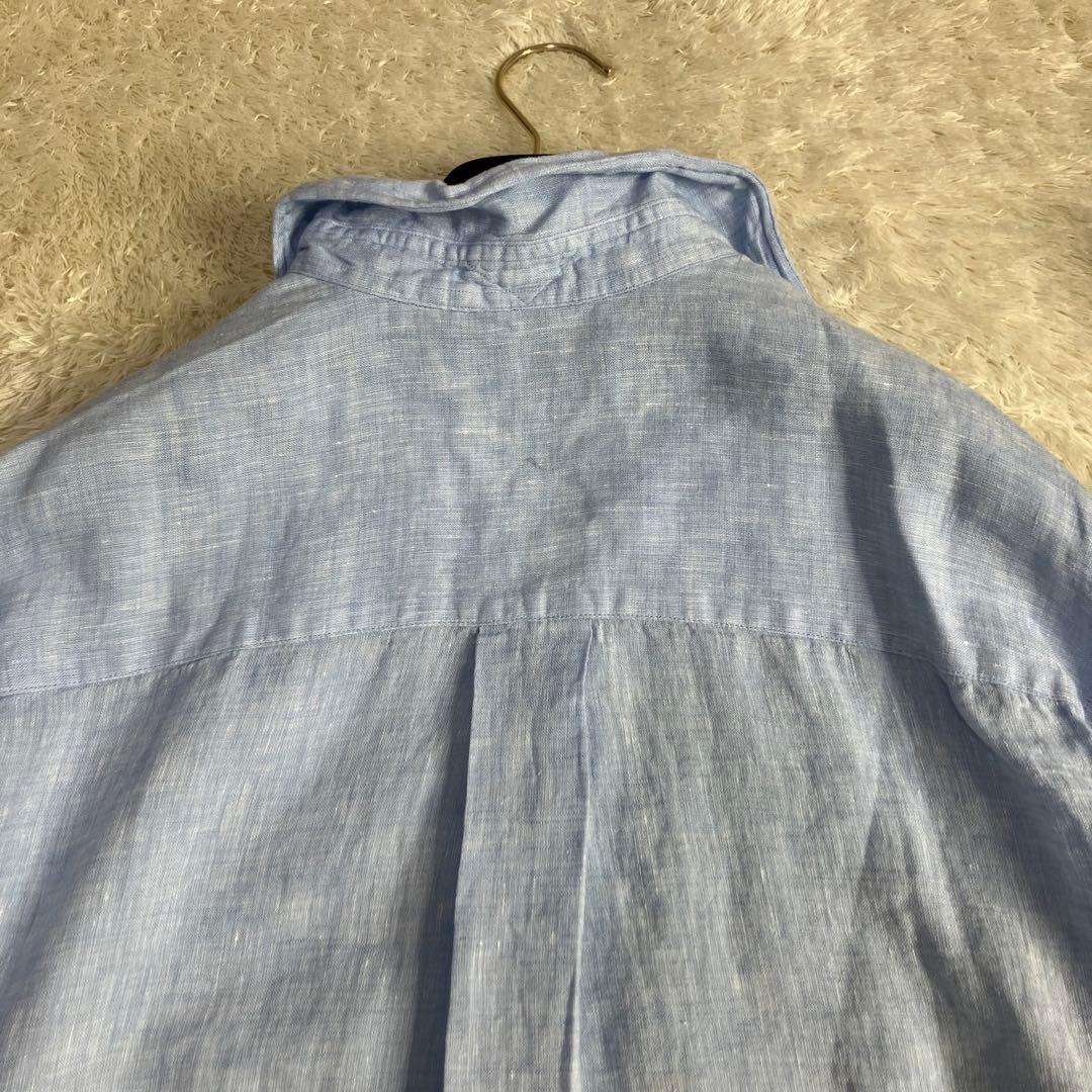 訳あり美品✨24SS ドゥーズィエムクラス　リネン ウォッシュシャツ　衿ワイヤー