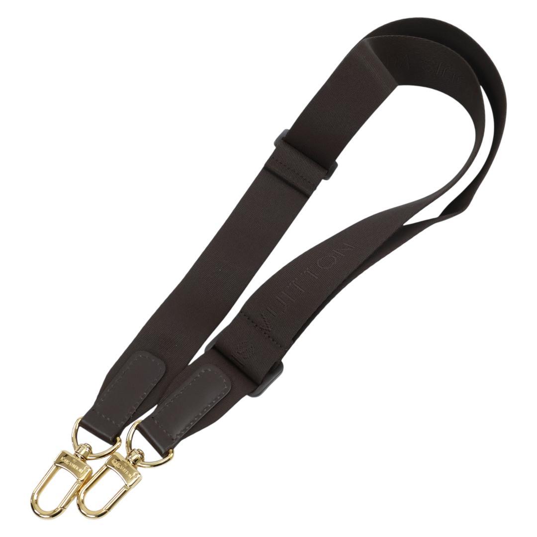 極美品 ルイヴィトン ロゴ ショルダーストラップ ナイロン ゴールド金具