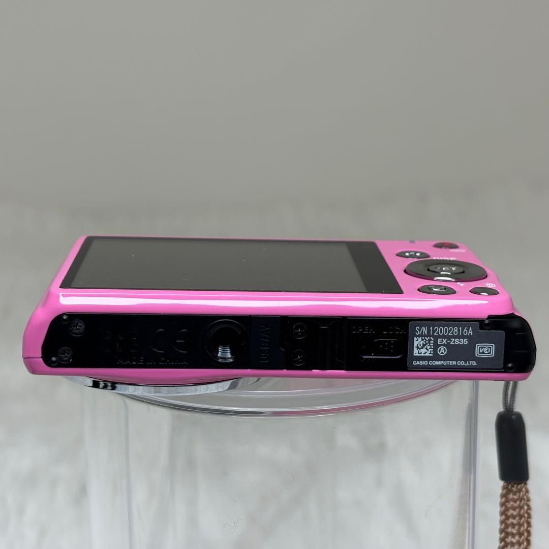 美品　CASIO カメラ　エクシリム　EX-ZS35 ピンク コンデジ　動作品