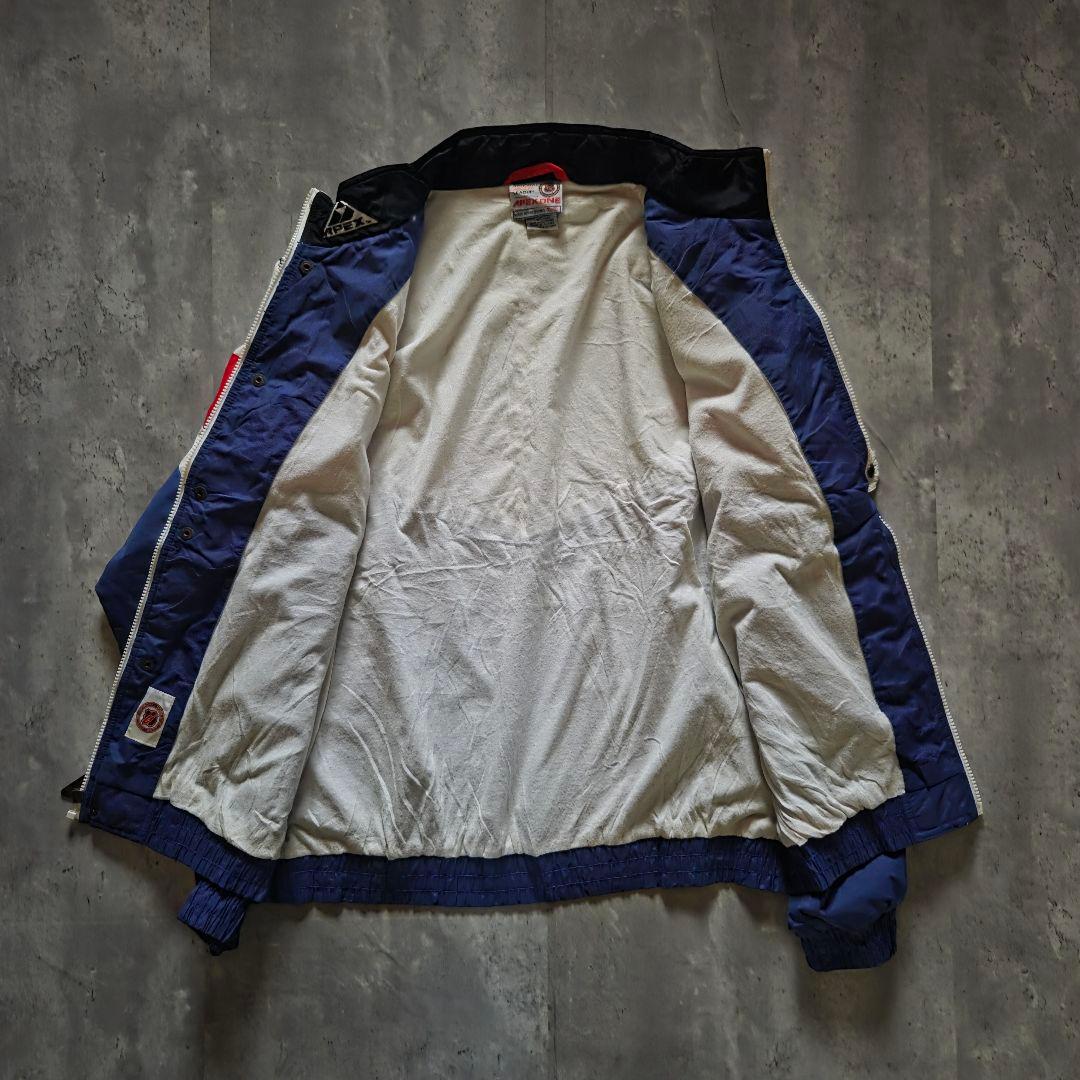 激レア90sNHL APEX ONE ナイロンジャケットNYレンジャーズXL古着