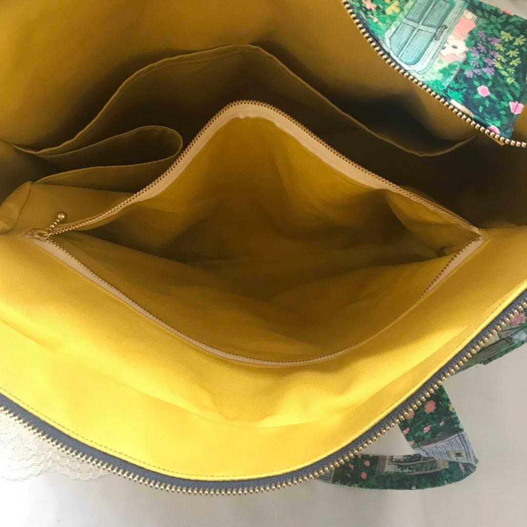 オーダー品　ハンドメイド　ユキエモン　トートバッグ　A4サイズ