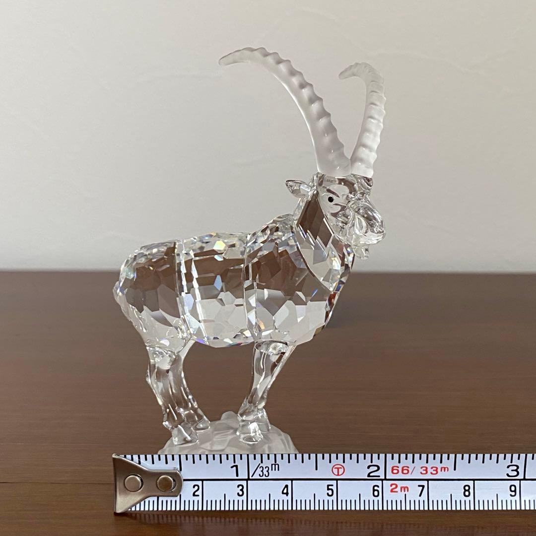 SWAROVSKI スワロフスキー クリスタル 山やぎ ヤギ 置物
