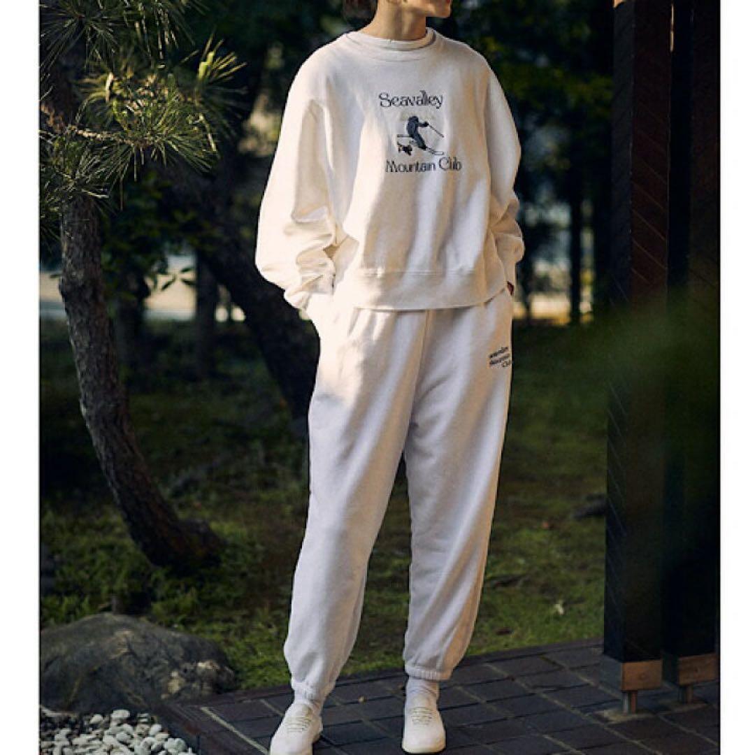 SEA Seavalleymountainclub スキー刺繍 トレーナー