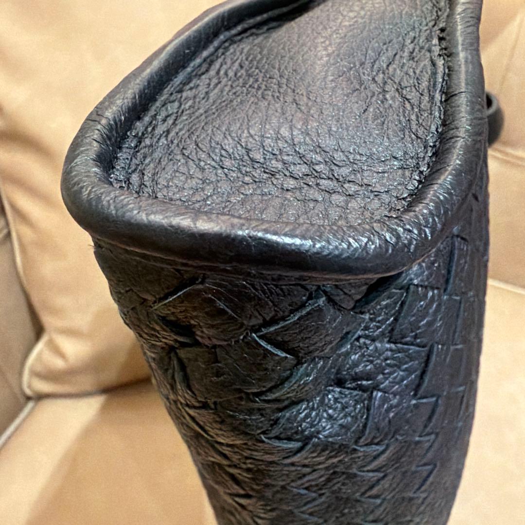 未使用★Bottega Veneta ブラック ビジネスバッグ