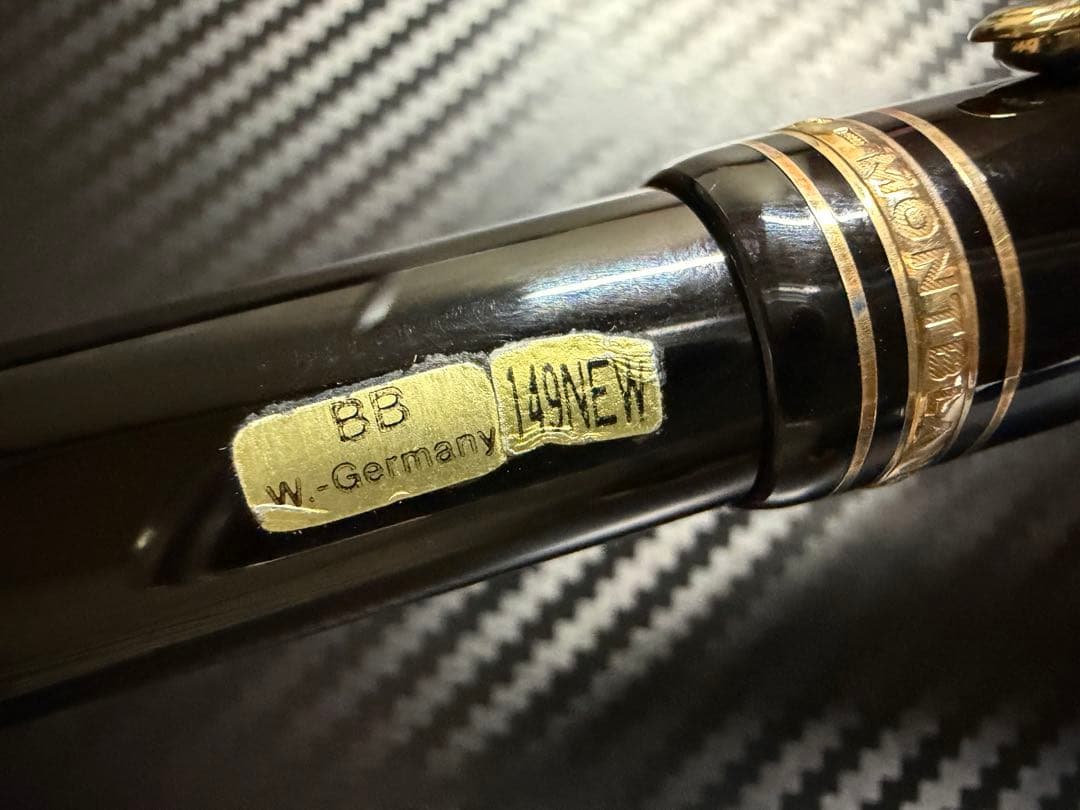 未使用に近い モンブラン 149 18K 中白 BB 極太字 万年筆
