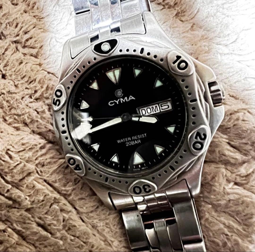 稼働美品　ビンテージダイバー　　スイス製品