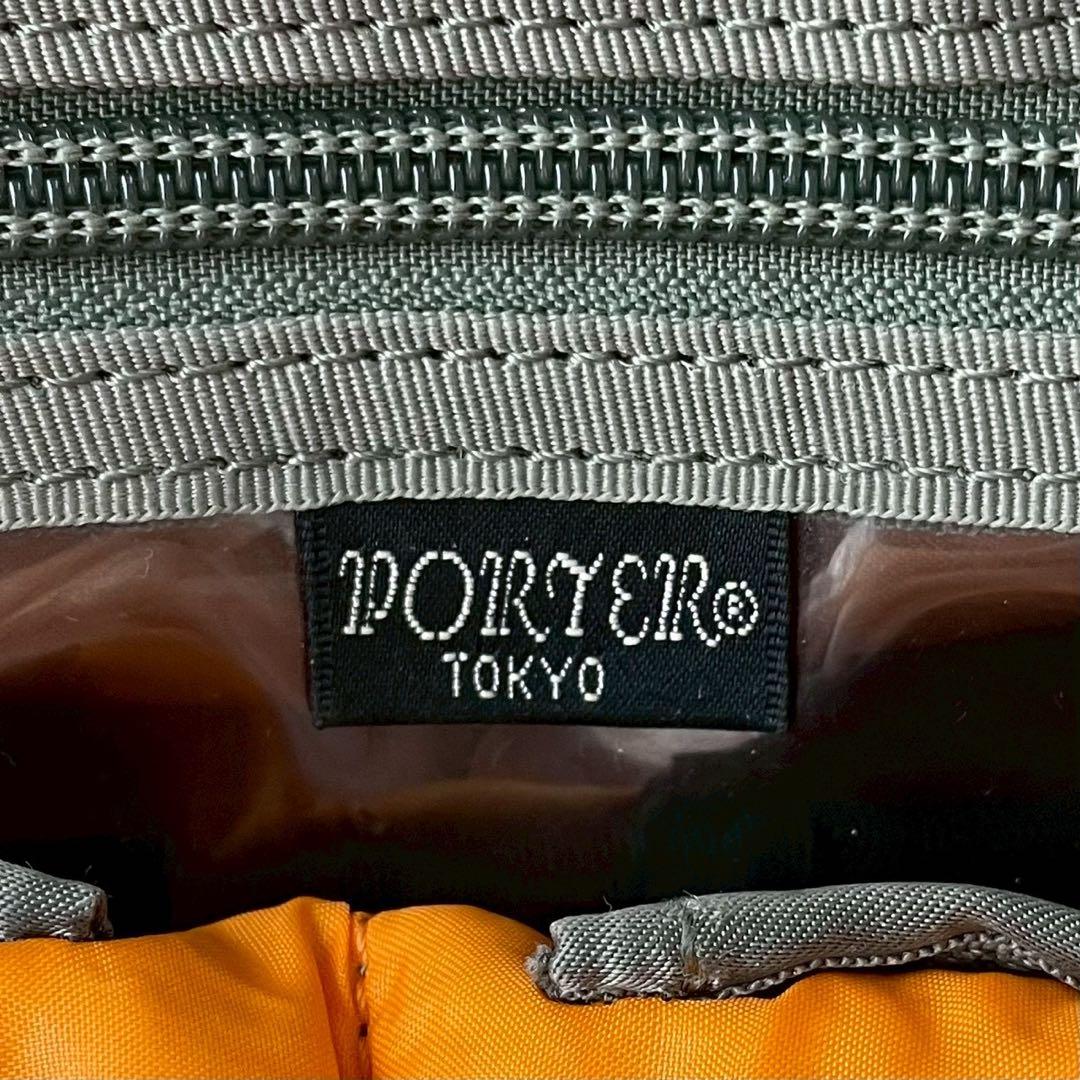 PORTER タンカーグレー ナイロンビジネスハンドバッグ吉田カバン美品