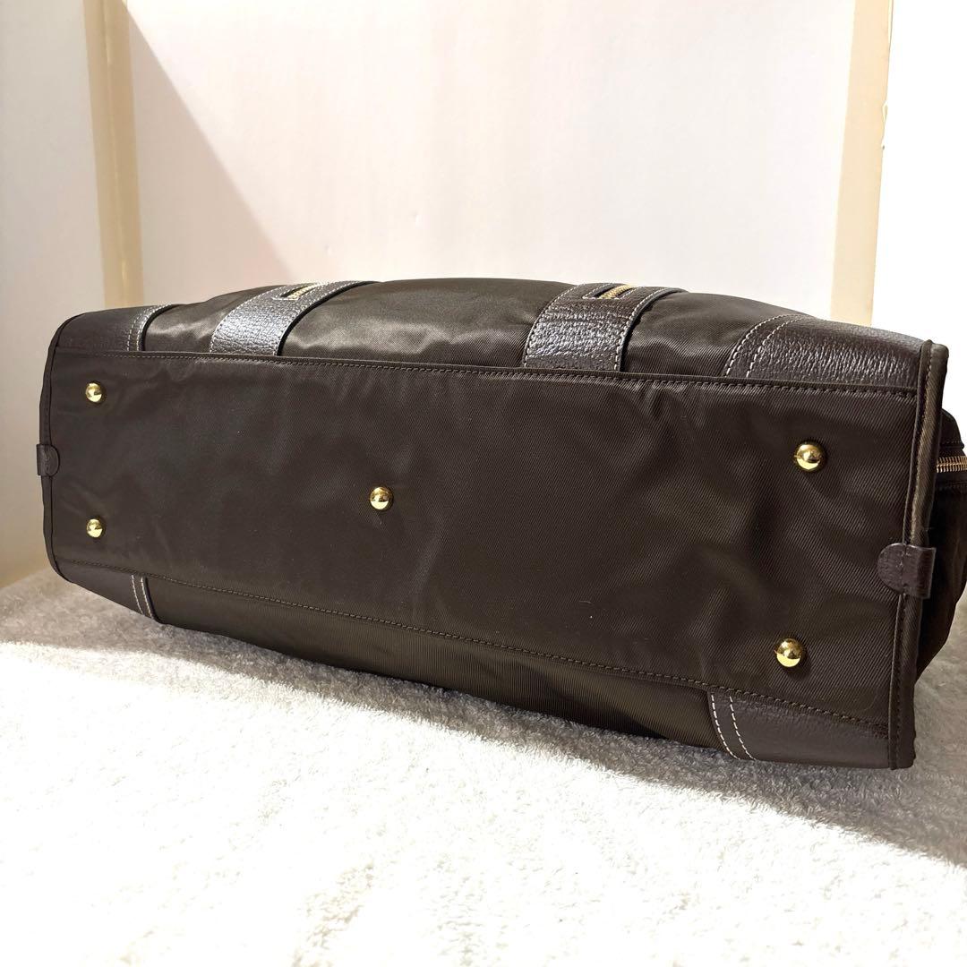 『新品未使用』SAZABYダークブラウン ボストンバッグ