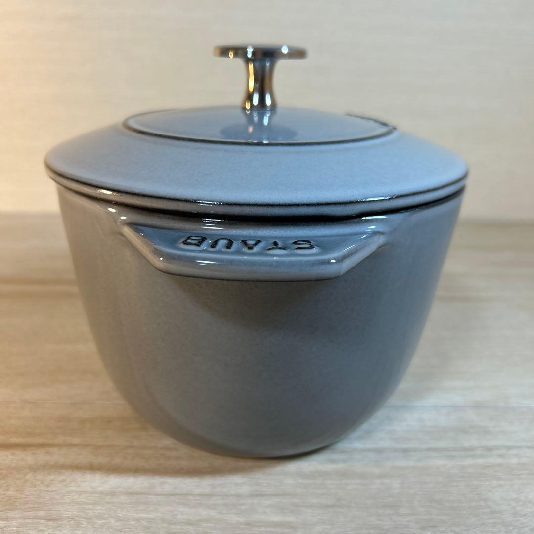 STAUB ストウブ　ラ・ココット de GOHAN 16cm M グレー　鍋