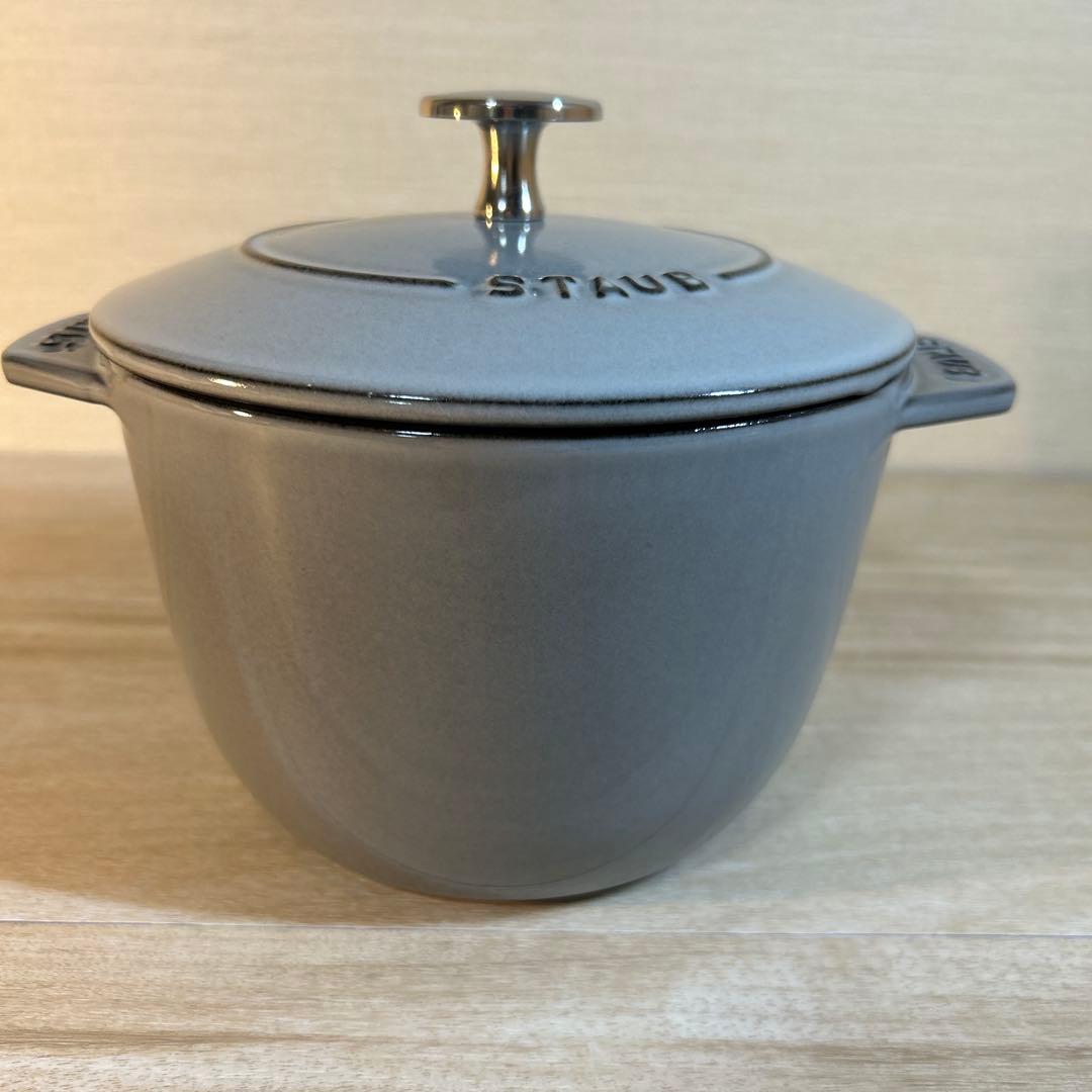 STAUB ストウブ　ラ・ココット de GOHAN 16cm M グレー　鍋