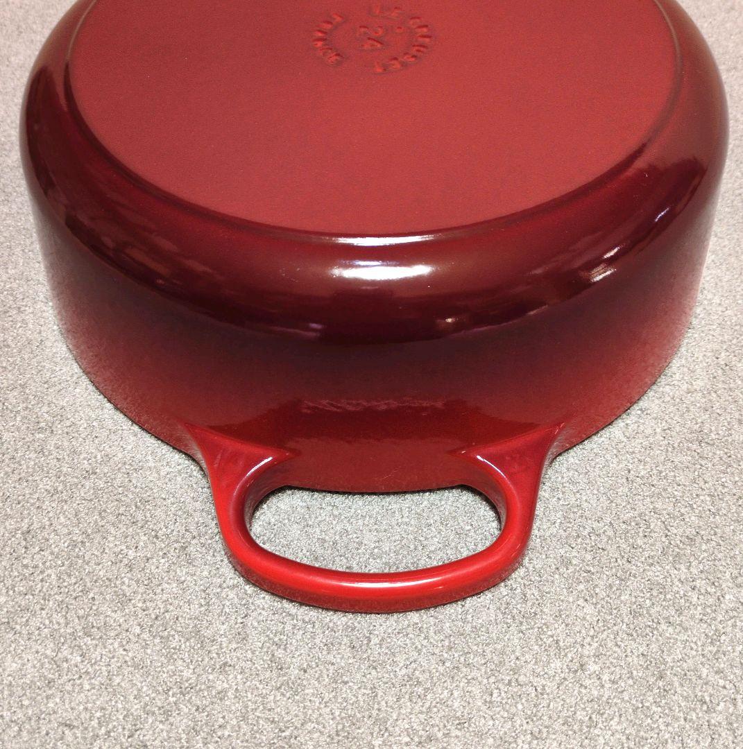 LE CREUSET ココットジャポネーズ　24cm チェリーレッド 【美品】