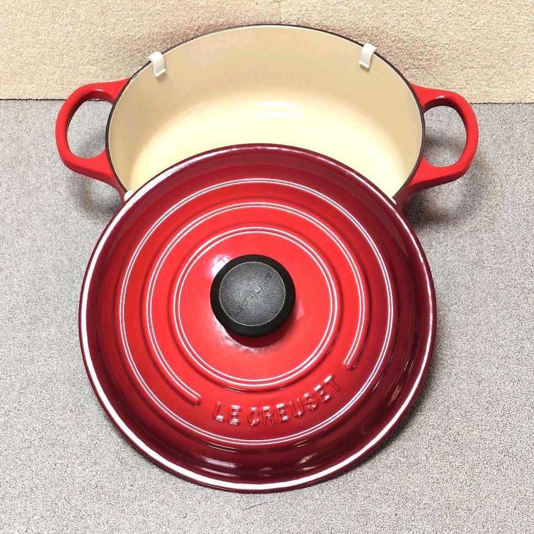 LE CREUSET ココットジャポネーズ　24cm チェリーレッド 【美品】