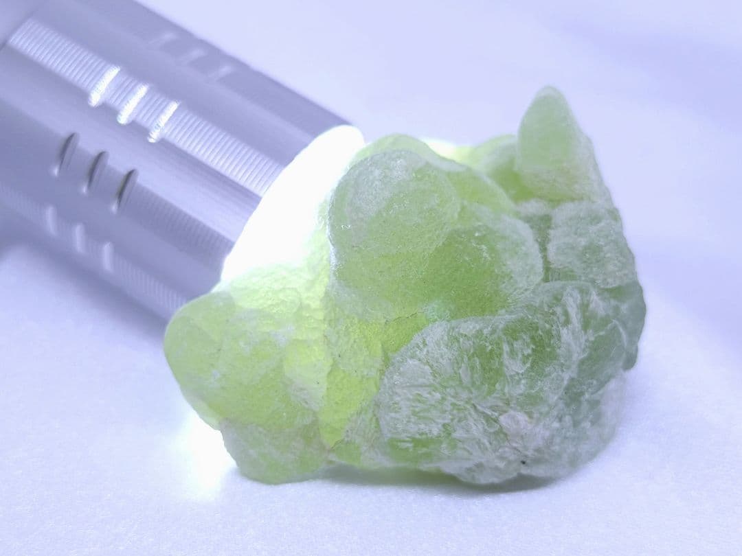 コンゴ産　プレナイト　原石　標本　エピドート 共生　2個セット　ぶどう石　天然石