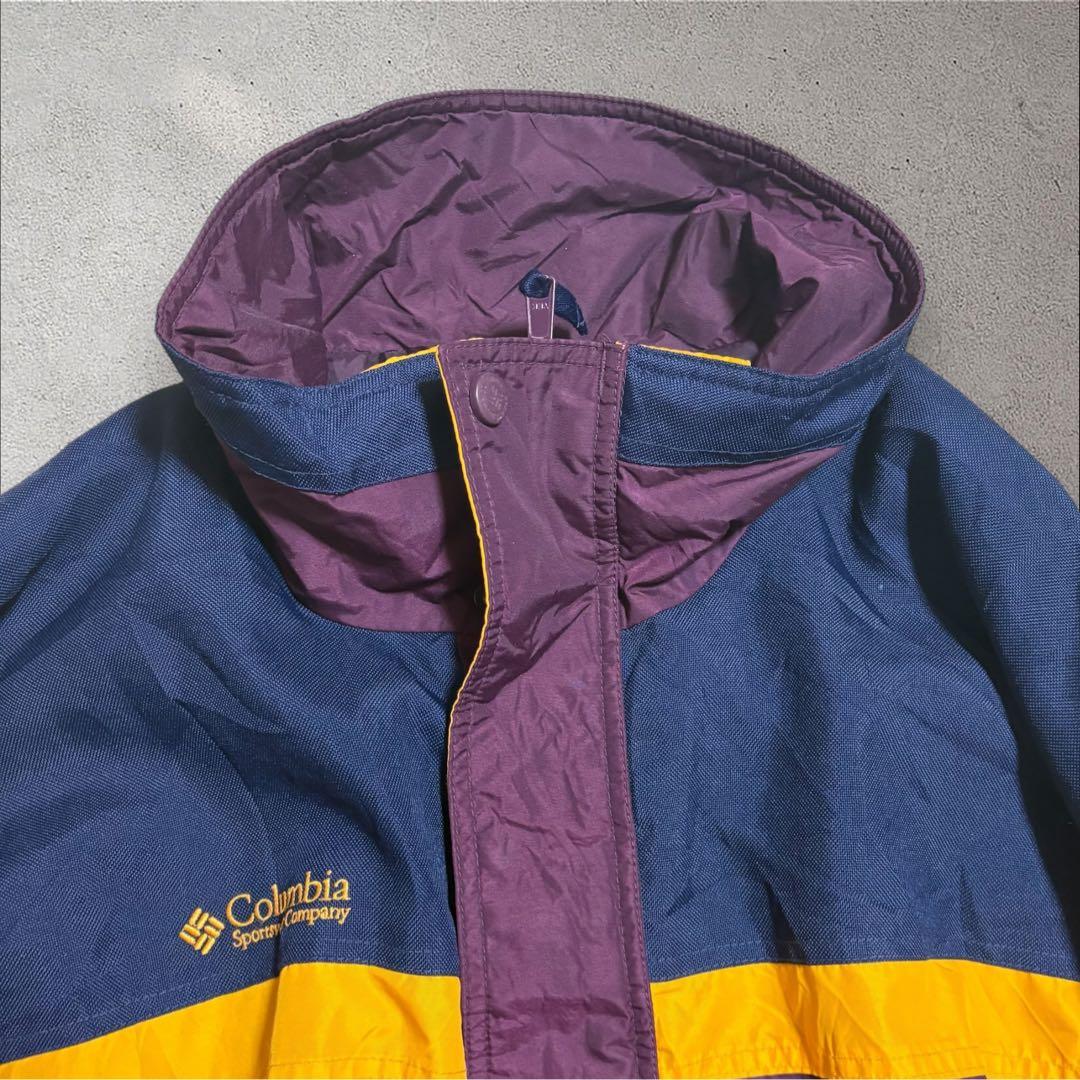 【I53】90s ColumbiaナイロンジャケットXLクレイジーカラー