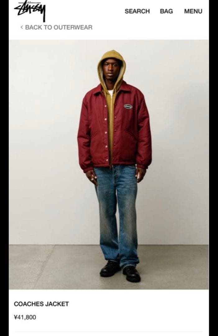 【最安値】stussy Coaches Jacket コーチジャケット