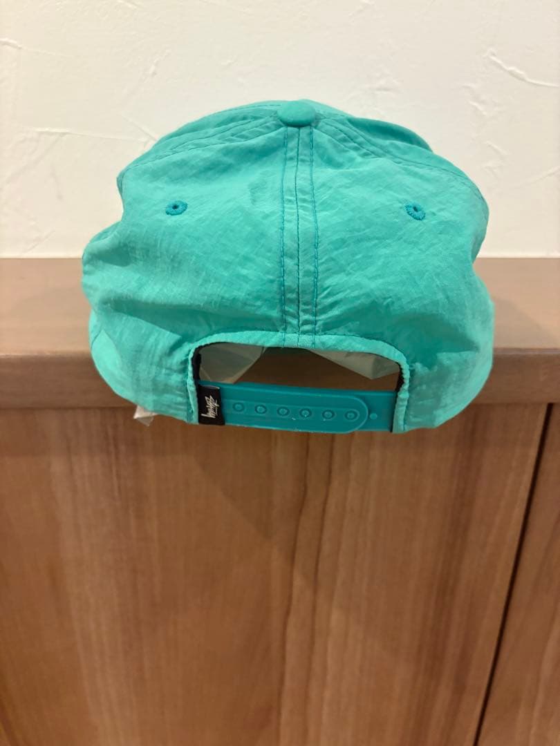 stussy ロゴ キャップ ターコイズ