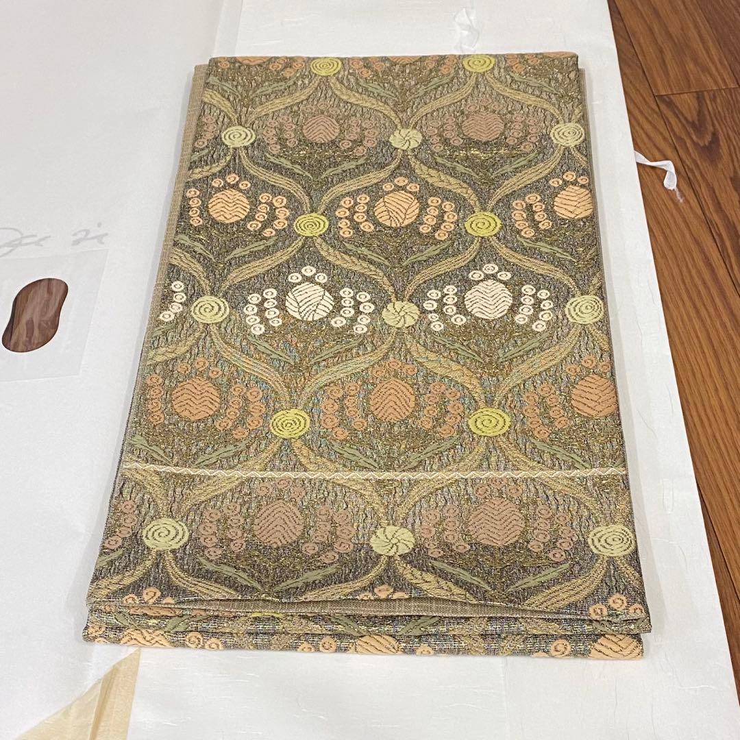 ぱぴよん様　　　　　　　　未使用保管品　正絹　6通袋帯　さが美