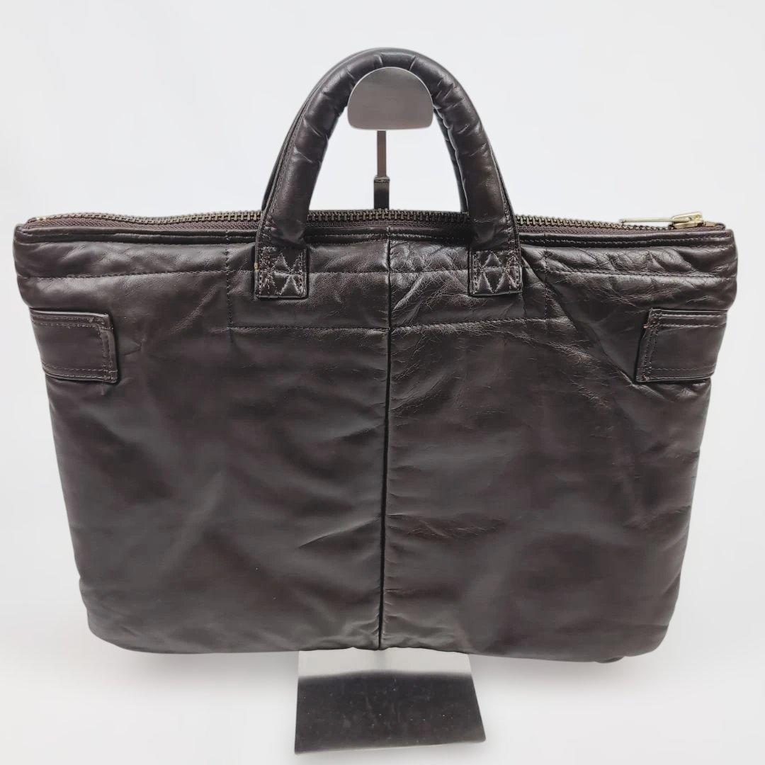 【美品】【希少】 ポーター タンカーオールレザー バッグ ダークブラウン