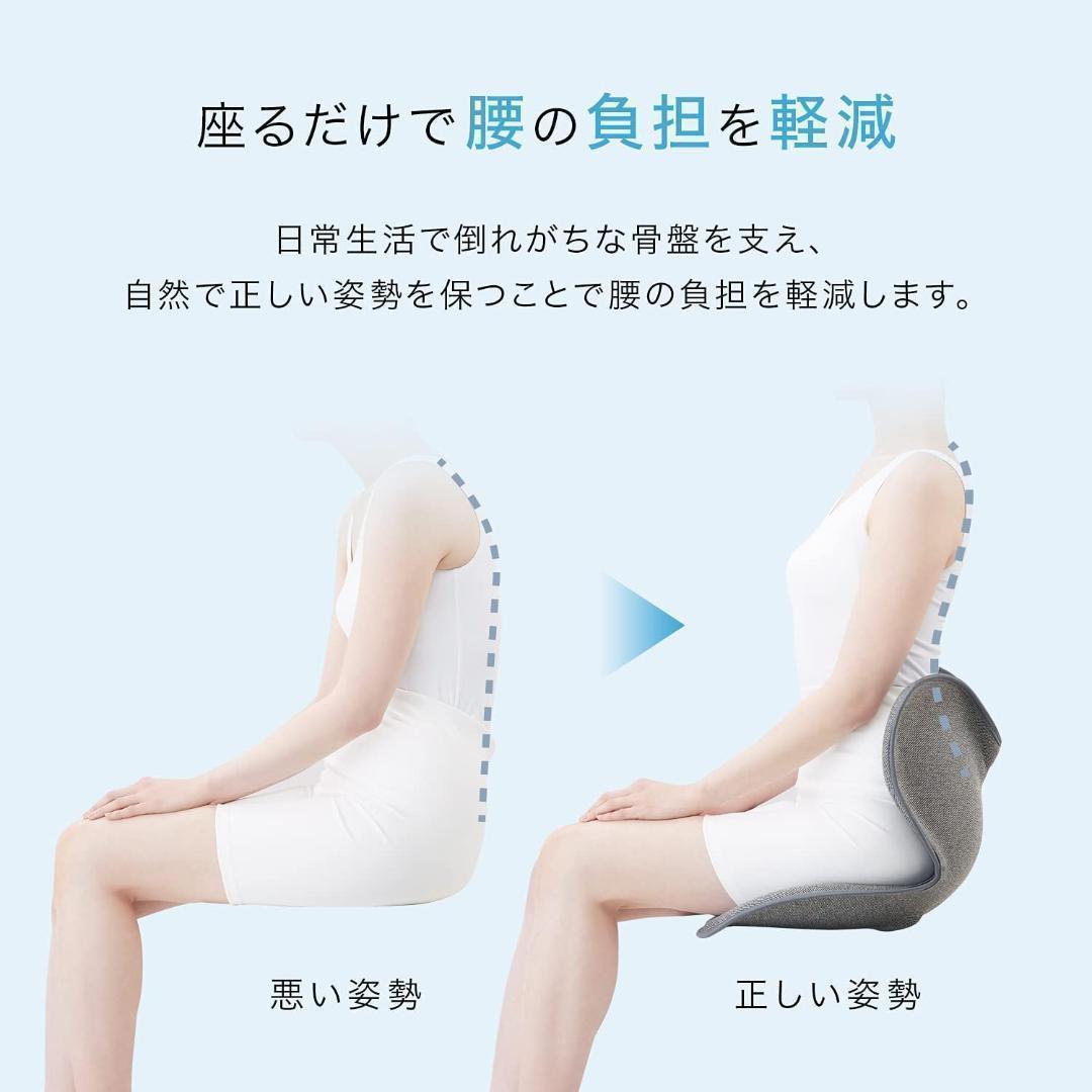 スタイル スタンダード 座椅子 ネイビー F01 MTG 純正品 姿勢矯正 骨盤