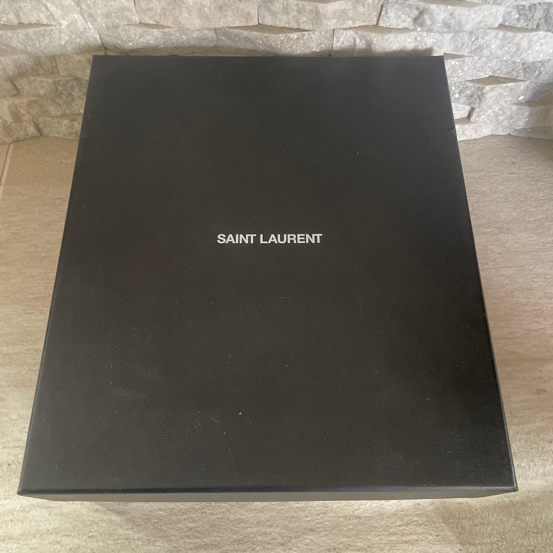 SAINT LAURENT 黒 レザー ジッパーブーツ 43 1/2
