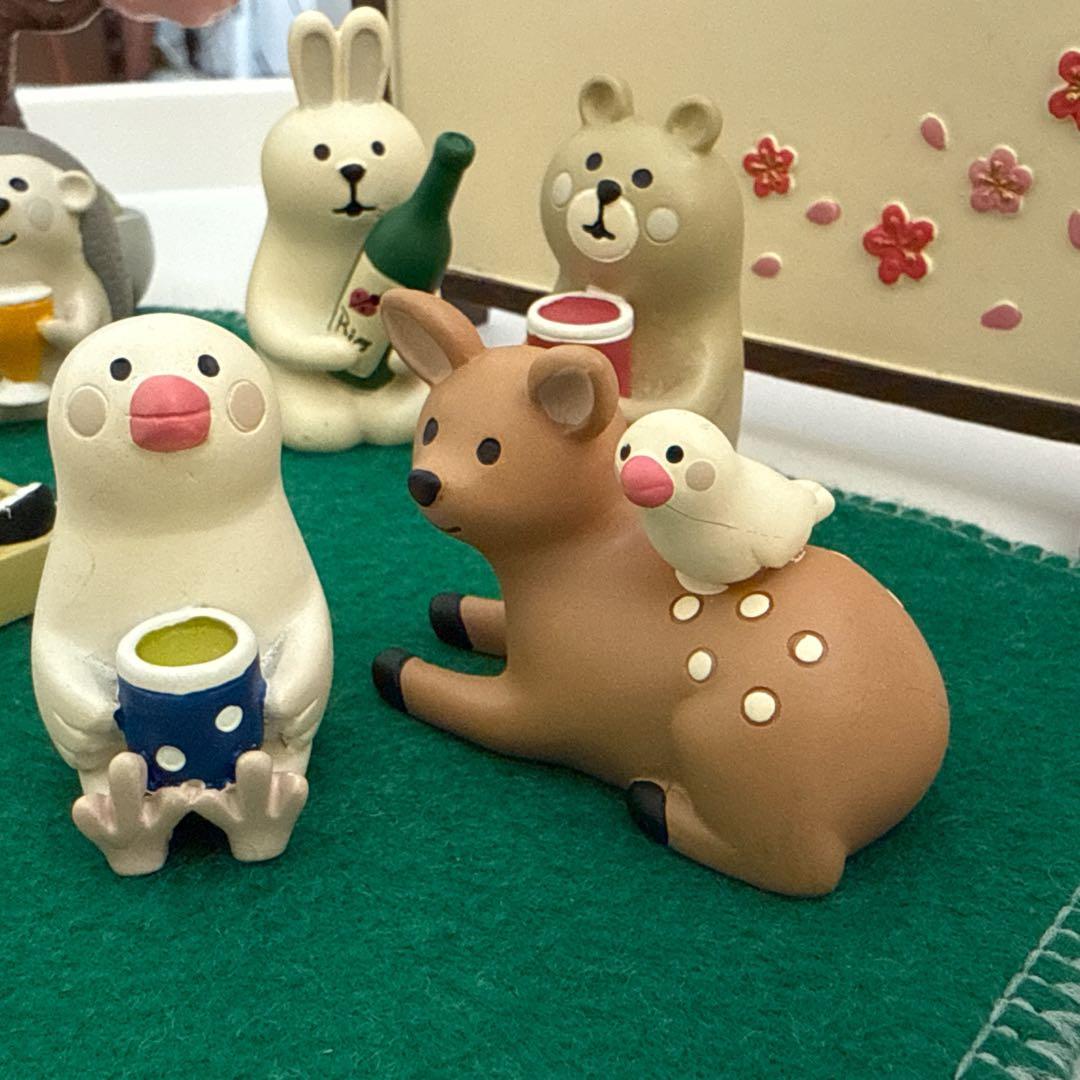 デコレ　コンコンブル　2016 春の宴シリーズ　ほろ酔い文鳥　バンビと文鳥