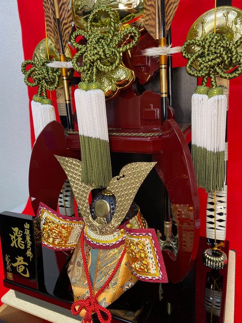 オルゴール付き破魔弓ガラスケース２３号・間口約３９×奥行約２８×高さ約８０㎝