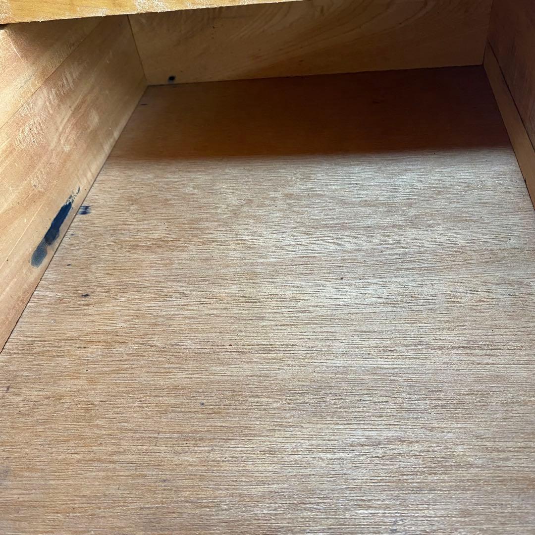 アンティーク サイドチェスト 袖机 書類棚 昭和レトロ z822