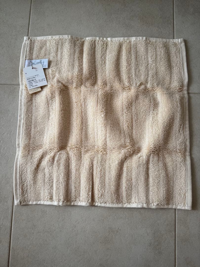 『箱無し』⭐︎未使用⭐︎HERMES タオルハンカチ2枚セット オレンジ クリーム