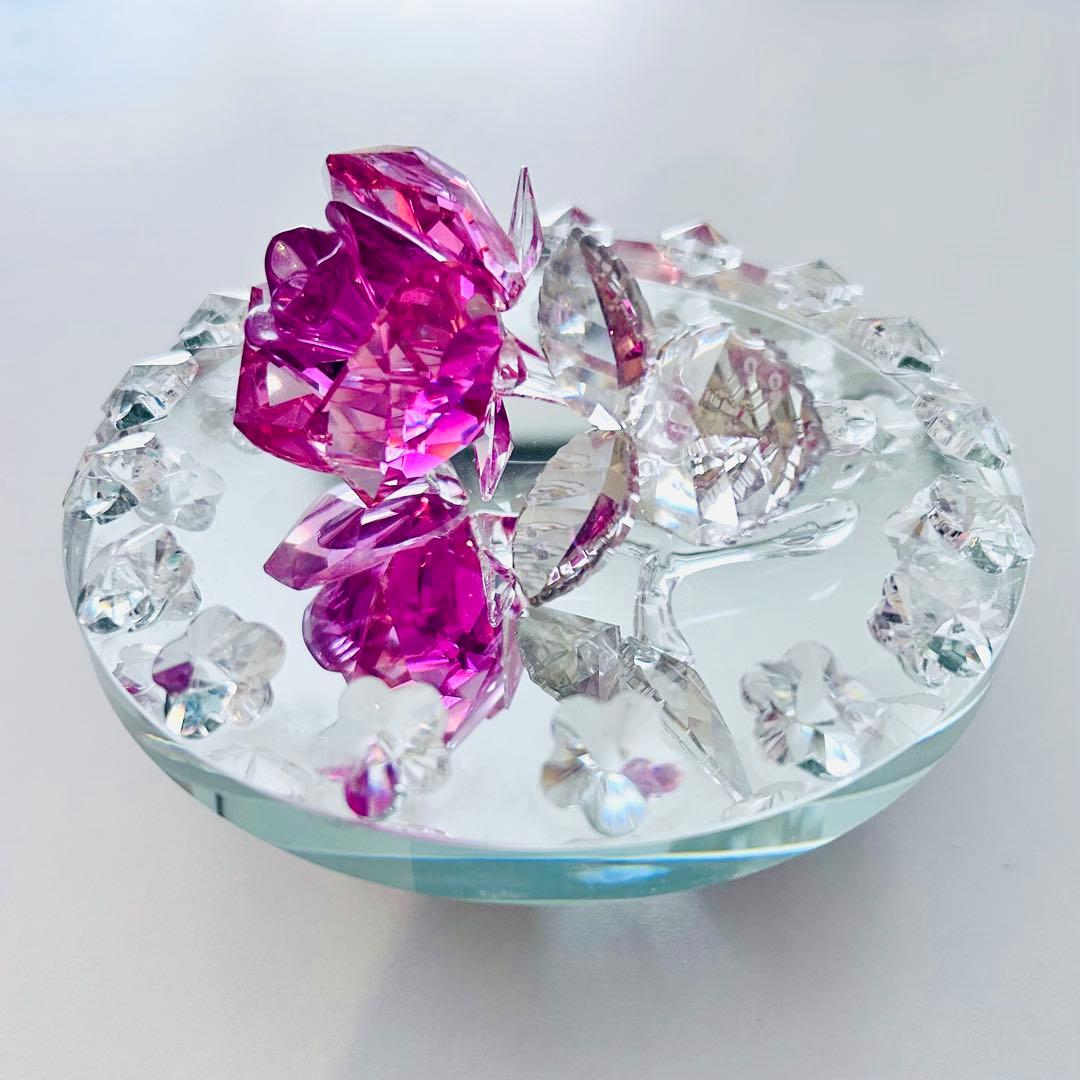 881【廃盤✴︎レア色ピンク】￥24,408／SWAROVSKIフィギュリンローズ