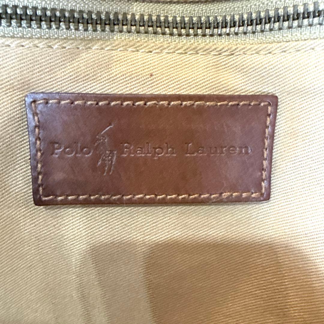 ポロラルフローレン ビジネスバッグ A4可能 千鳥格子 ブリーフケース ロゴ金具