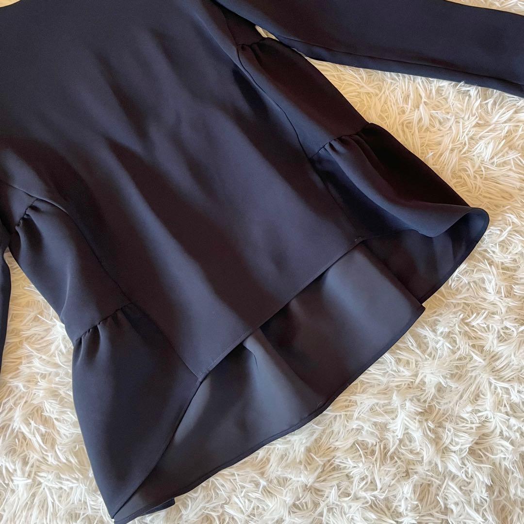 極美品✨ ヨーコチャン 23年 ロングスリーブ バックティアードブラウス 38