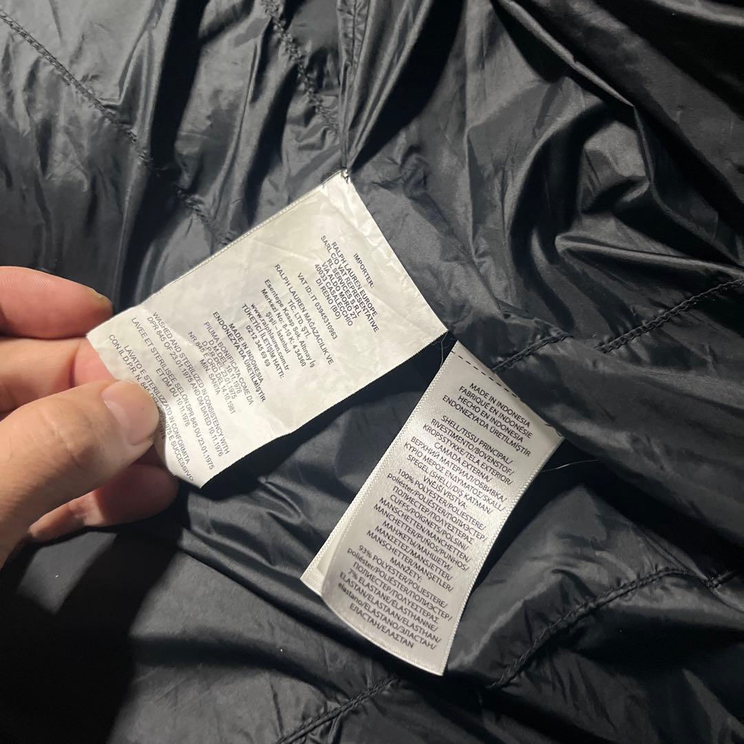 現行 美品 POLO RALPH LAUREN ダウンジャケット グレー S